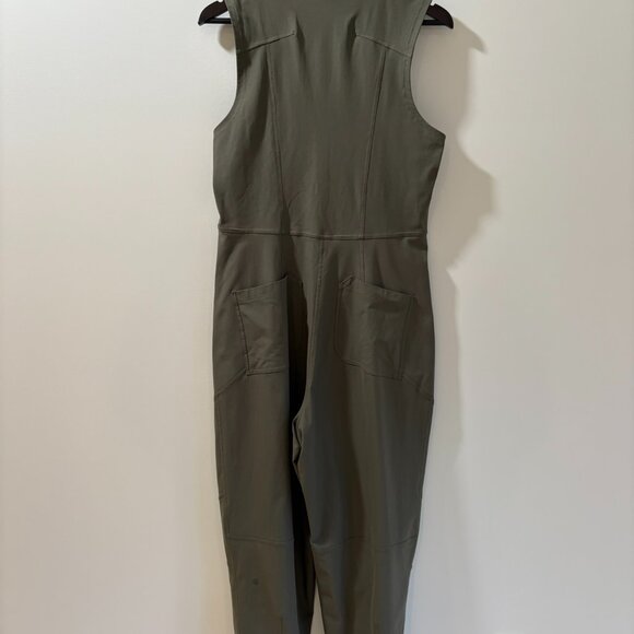 Lululemon Warpstream Jumpsuit in Olive Green – Size 10 - Picture 3 of 9